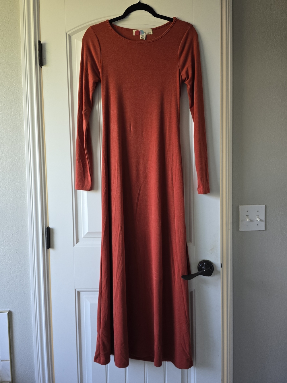 NWT Free People Beach Aubre Open Back Coastal Maxi Dress Sunkissed Sangria Xs - Picture 3 of 13